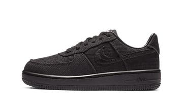 Nike Air Force 1 Low Stussy Black (PS), Nieuw