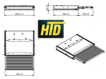 HTD Uitschuifbare Opstap 450 LED, Ophalen of Verzenden, Nieuw