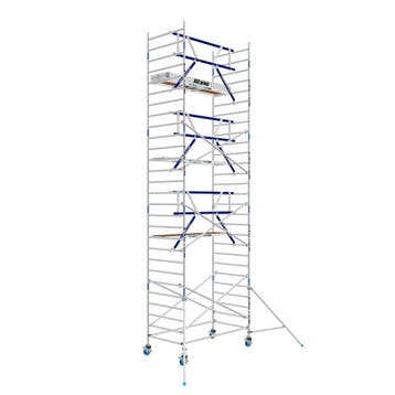 AGS Pro rolsteiger ASC 135 x 250 x 9,2wh enkelzijdig, Doe-het-zelf en Verbouw, Steigers, Verzenden, Nieuw, Rolsteiger of Kamersteiger