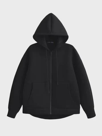 Dames Oversized Rits Hoodie Jas met Dubbele Zakken - Comfort, Verzenden, Nieuw