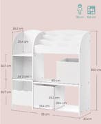 Kinderboekenkast met Opbergboxen – Speelgoed en Boeken Netje, Verzenden, Nieuw