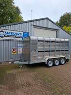 M-TEC Livestock Veetrailer 14FT Tridem Aluminium Led Nieuw, Ophalen, Nieuw