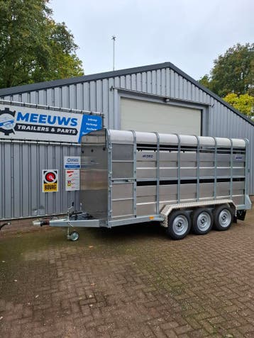 M-TEC Livestock Veetrailer 14FT Tridem Aluminium Led Nieuw, Auto diversen, Aanhangers en Bagagewagens, Ophalen, Nieuw