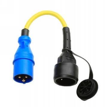 Verloopstekker 16A/250V CEE/Schuko, Ophalen of Verzenden, Nieuw