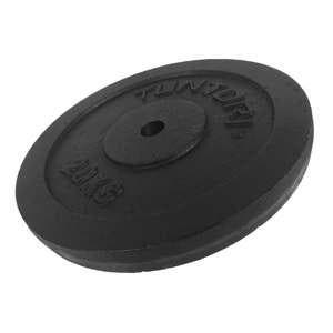 Tunturi Plate Black 20.0kg - Single, Sport en Fitness, Verzenden, Nieuw, Halterschijven