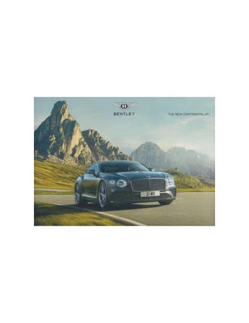 2018 BENTLEY CONTINENTAL GT BROCHURE ENGELS, Nieuw, Author