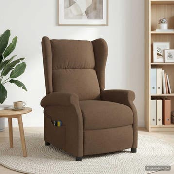 vidaXL Elektrische massage fauteuil met hoge rugleuning, Verzenden, Nieuw