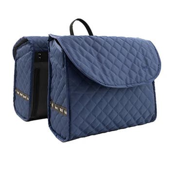 Beck Dubbele Fietstas Quilt Blauw MIK, Verzenden, Nieuw