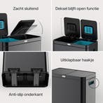 2dekans | Deleca Recycle Prullenbak met 2 Vakken - 60 Liter, Ophalen of Verzenden, Zo goed als nieuw