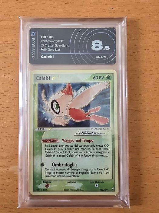 Pokémon - 1 Graded card - Celebi 100/100 Foil - AI grading, Hobby en Vrije tijd, Verzamelkaartspellen | Pokémon