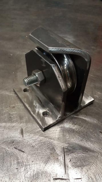 Rvs schijf met messing bus 100mm, Verzenden, Nieuw