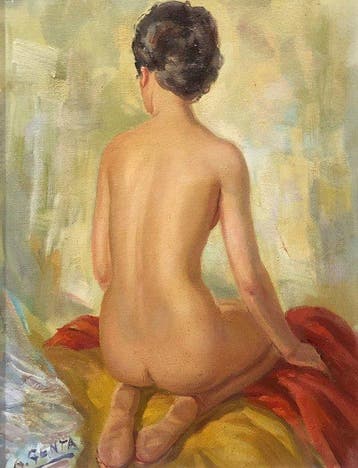 Albert François Genta (1901-1989) - Le Dos des Déesses