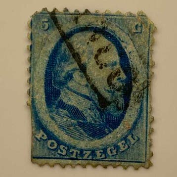Koning Willem III [N.V.P.H. nr. 0004], Ophalen of Verzenden, Gestempeld