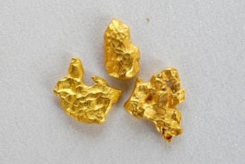 Goud , Pépites de Mauritanie 0,578 gram- 0.58 g - (3), Verzamelen
