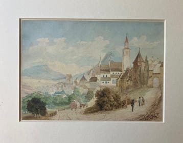 Caspar Obach (1807 - 1868) - Schwäbische Stadtansicht