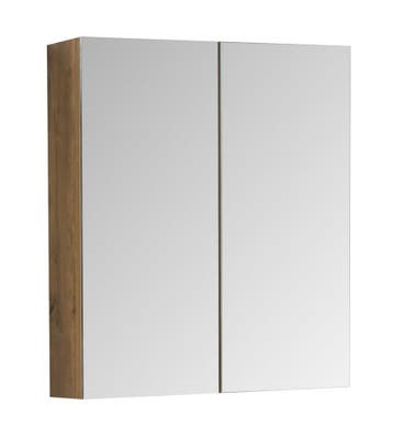 Spiegelkast Cuba 60 x 16 x 72 cm Eiken Spiegelkast Badkamer, Verzenden, Nieuw, Spiegelkast