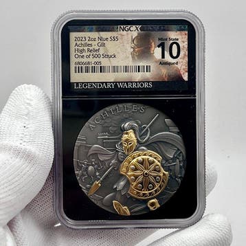 Niue. 5 Dollars 2023 – Achilles – 2 oz Silver coin – Ag .999