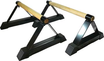 Strongman lage houten Fitness parallettes, Sport en Fitness, Fitnessmaterialen, Nieuw