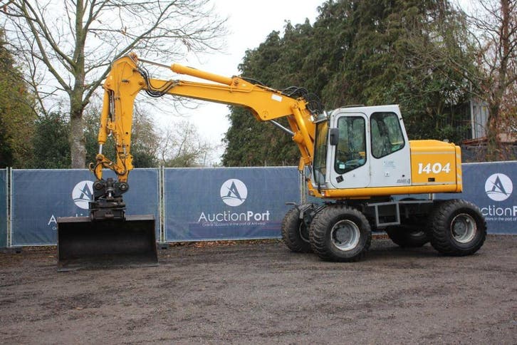 Veiling: Wielgraafmachine Atlas 1404 Diesel 75kW 2000, Zakelijke goederen, Machines en Bouw | Kranen en Graafmachines, Graafmachine