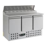 Saladette 3-Deurs Combisteel – Compact Line – RVS – 392 L, Nieuw in verpakking