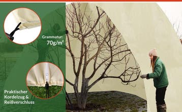 Plantenhoes 1 Stuk Beige 2x2,4m (Plantenbakken, Tuinieren), Verzenden, Nieuw