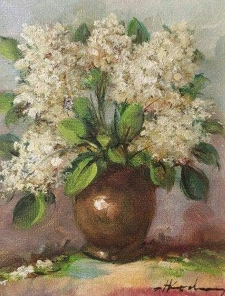 Harrie Koolen (1920-1995) - Stilleven met een Vaas met
