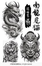 Neptattoos Chinees, Verzenden, Nieuw, Feestartikel
