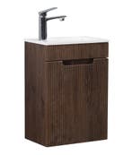Toiletmeubel Thermis 40 x 22 cm Walnoot Bruin Fonteinmeubel, Verzenden, Nieuw