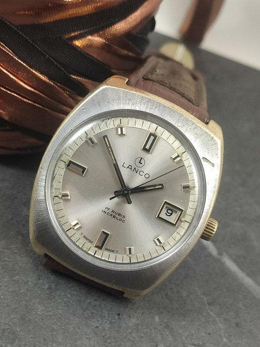 Lanco - Incabloc 17J - Zonder minimumprijs - 52017 - Heren -, Sieraden, Tassen en Uiterlijk, Horloges | Heren
