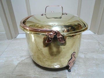 Kookpan - messing, koper - hammenpan