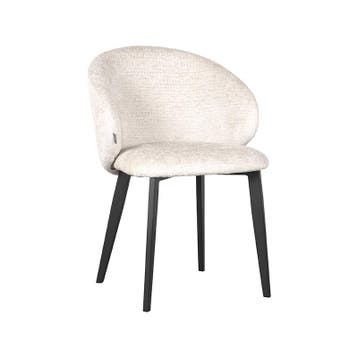 Stoel Logan | Crème | Elegance | Zwart Metalen Frame | 2, Verzenden, Nieuw in verpakking