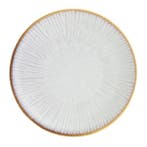 Grijze coupe borden met reliëf, 180 mm pak van 6 2,1hx 18Ø, Verzenden