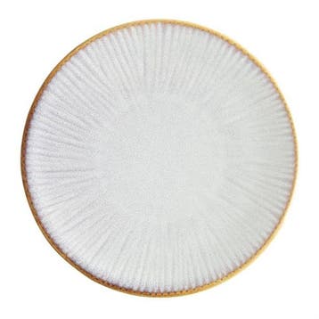 Grijze coupe borden met reliëf, 180 mm pak van 6 2,1hx 18Ø, Verzenden