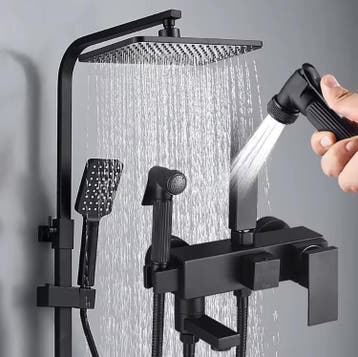 Regendouche doucheset met messing mengkraan badkamer, Verzenden, Nieuw