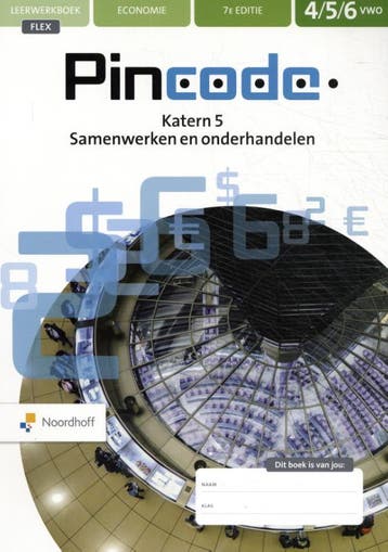 Pincode KTRN 5 vwo Samenwerken en onderhandele 9789001753733, Zo goed als nieuw