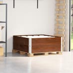 vidaXL Palletopzetranden 2 st 100x100 cm massief grenenhout, Verzenden