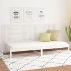 vidaXL Slaapbank zonder matras 80x200 cm massief grenenhout, Eenpersoons, Verzenden, Wit, Nieuw