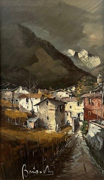 Athos Brioschi (1910–2000) - Borgo alpino