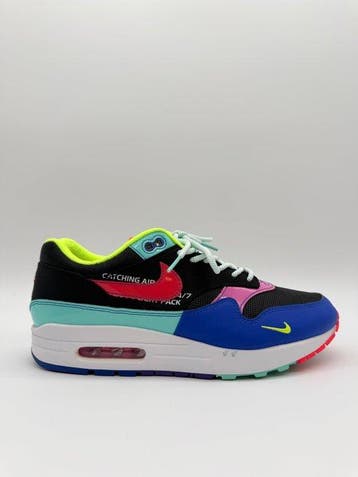 Nike - Nike Air Max 1 Black Hyper Grape - Sneakers - Maat:, Nieuw