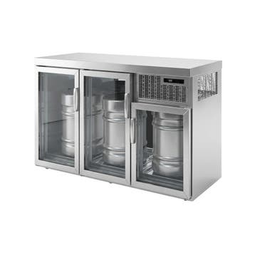 GGM Gastro | Fustenkoeling stekkerklaar - 3x50L fusten - |, Verzenden, Nieuw in verpakking, Koelen en Vriezen