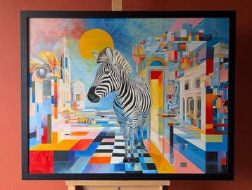 Wilhem von Kalisz - Dancing Silences of Joy (Framed, 100%, Antiek en Kunst