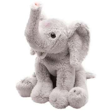 Pluche olifant knuffel - grijs - 13 cm - dierenknuffel, Verzenden, Nieuw
