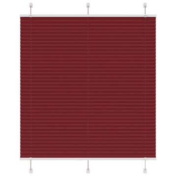 vidaXL Plissé rolgordijn 120x100cm stofbreedte 119,4cm, Verzenden, Nieuw, Rood