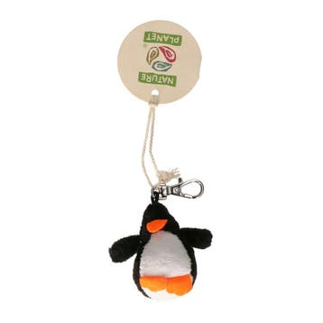 Nature Planet pinguïn sleutelhanger - pluche - 6 cm, Kinderen en Baby's, Verzenden, Nieuw