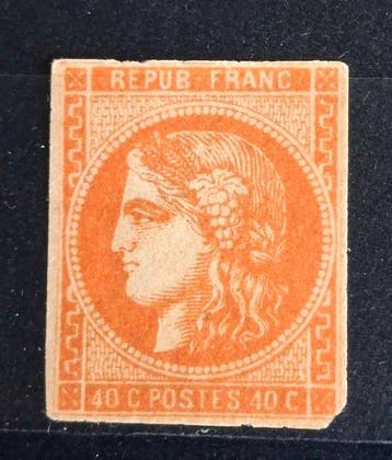 Frankrijk 1870/1870 - Bordeaux-uitzending - N.48 - 40 c, Gestempeld
