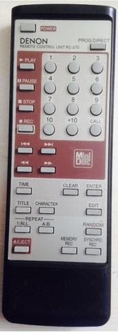 Afstandsbediening Denon rc-270 minidisc, Ophalen of Verzenden, Nieuw, Origineel