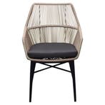 Chianti dining tuinstoel grijs rope set van 6, Ophalen of Verzenden, Nieuw, Aluminium