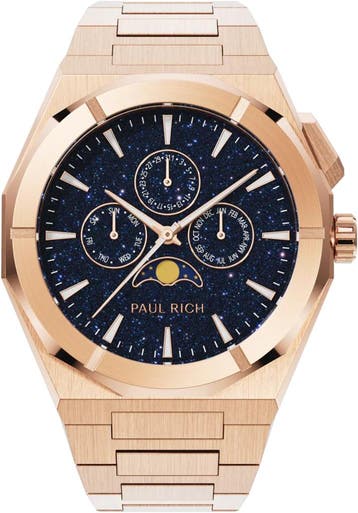 Paul Rich Moonphase Star Dust II Rose Gold MOON04 horloge, Overige merken, Staal, Verzenden, Polshorloge