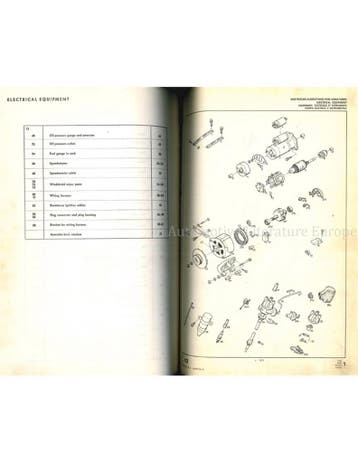 1970 OPEL ASCONA 16 | MANTA A | 1900 ONDERDELENHANDBOEK