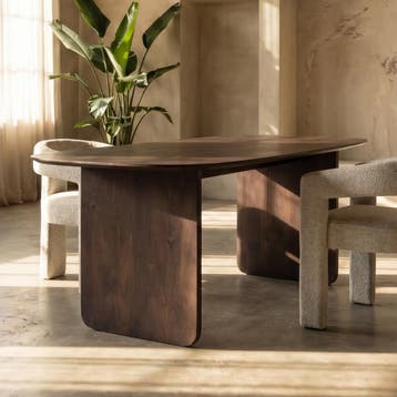 *WOONWINKEL* Organische Tafel Walnoot Bruin 180 Cm, Verzenden, Nieuw